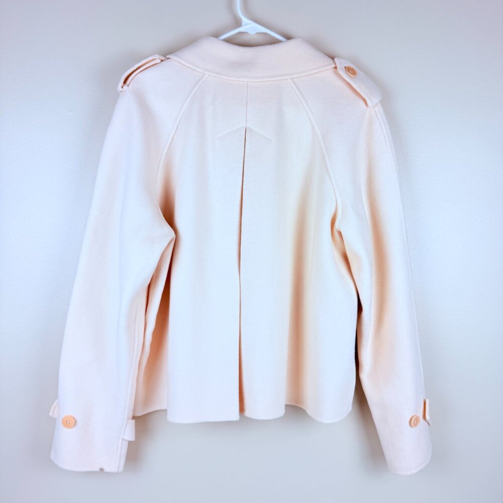 Talbots 90% Wool Button-Front Jacket Pea Coat - L… - image 2